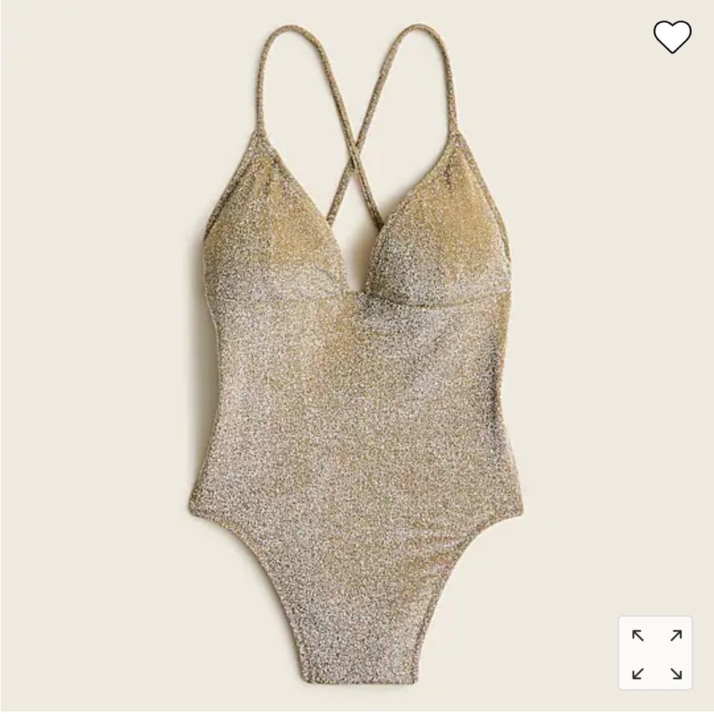 BNWT Gold Glitter One Piece